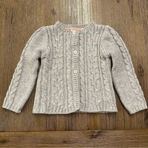 4/20$ Baby B’gosh Grey Knit Toddler Cardigan Sweater size 2T